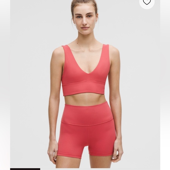 lululemon athletica Other - Lululemon Align V Neck Bra Light Support Size 4 A/B Cup Desert Red 30633
